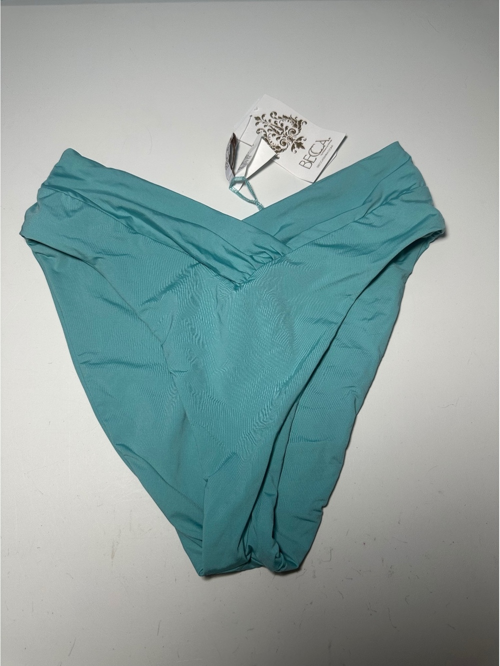 BECCA by Rebecca Virtue Large Bikini Bottoms in Turquoise